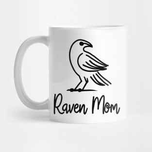 Raven Mom Line Art Mug